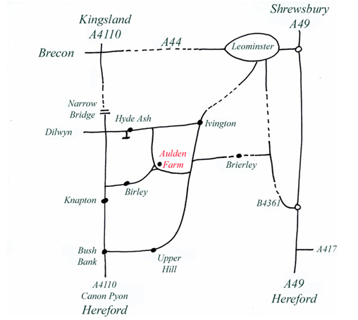 Rough map of our location